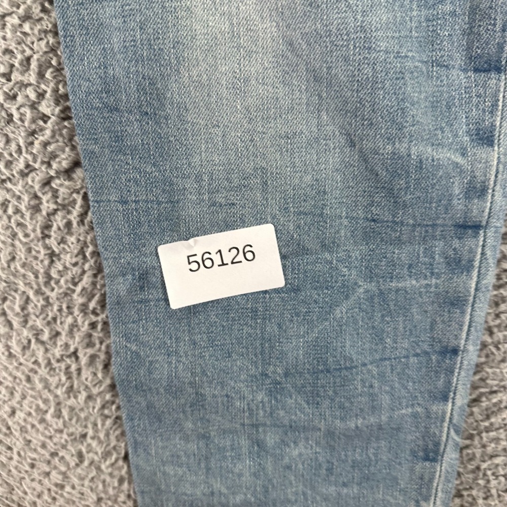 H&M L.O.G.G. Jeans Mens 34x32 Blue Cotton Denim Straight Travel Faded Button-Fly - Picture 11 of 11